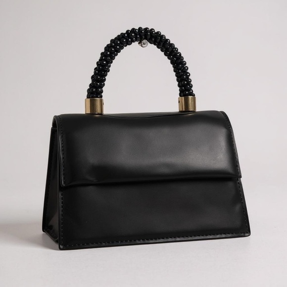 Mini Clutch Bag with Beaded Handle - Picture 1 of 6